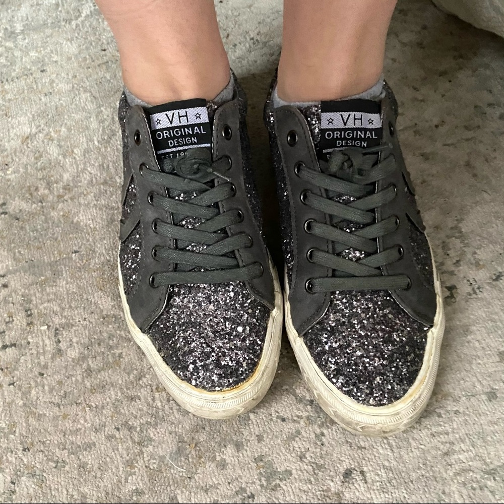 Pewter glitter Havana Vintage Sneakers